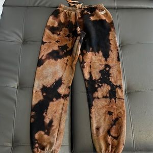 Pink bleached sweats